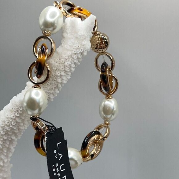 Gold Pearl Tortoise LAUNDRY Shelli Segal $16ea or Bundle 3/$25 - Picture 4 of 8